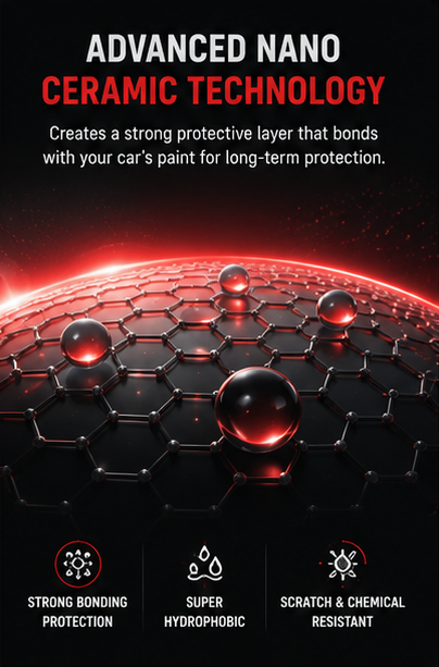 NanoShield™ 9H Nano Ceramic Coating Spray | High Gloss Hydrophobic Car Paint Protection (100ml)