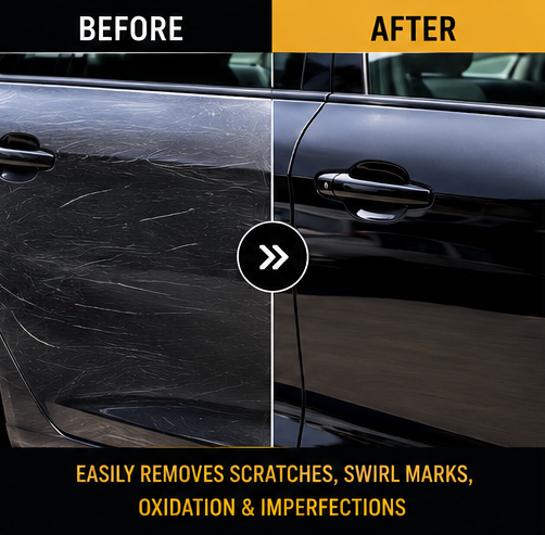 ZOVIXA™ Car Scratch Removal Wax – Paint Restorer, Swirl & Scratch Repair Polish Kit (120ml)