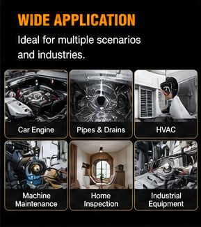 InspectPro™ 4.3" HD Industrial Endoscope Camera | 360° Steering Waterproof Inspection Camera (IP67)